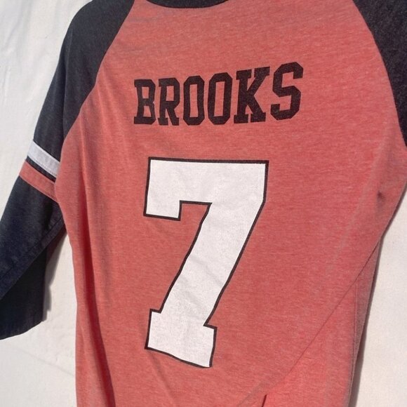 5/$25 GARTH Brooks World Tour Pink Charcoal Grey 3/4 Sleeve Henley T Shirt - Picture 10 of 12